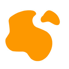 abstract blob of orange liquid