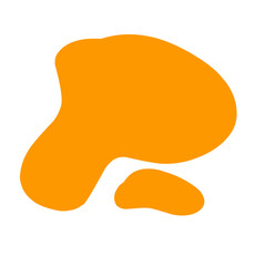 abstract blob of orange liquid