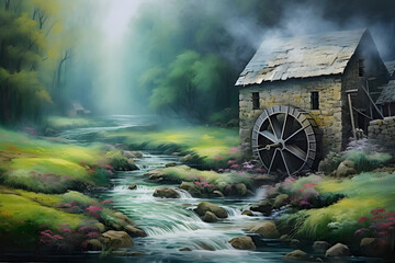 mystical meadow watermill