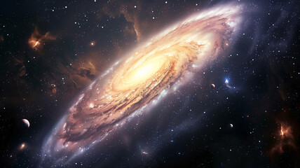 Obraz premium an imagination of space and galaxy background