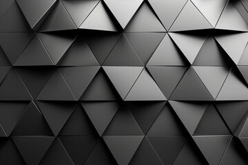 Obraz premium 3d Abstract black triangle background 3d rendering illustration not AI