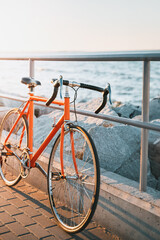 A Classic Bike Evening by the Sea Embrace. Restored Elegance.