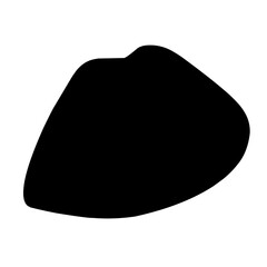 irregular black blob shape