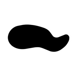 irregular black blob shape