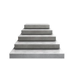 Grey podium isolated on transparent background