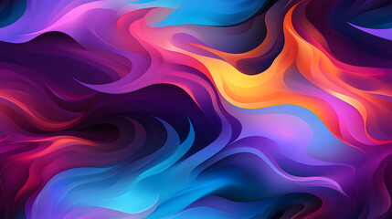 abstract flame pattern with colors purple blue green poster background