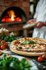 Authentic Italian Pizzeria with Brick Oven and Fresh Pizza  