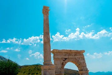 Sagalassos Ancient City. View of the surviving ruins of the ancient city of Sagalassos in Turkey's...