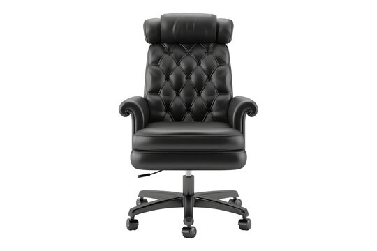 recommend clip art: Black office chair isolated on transparent background