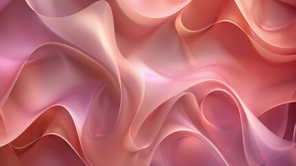 In this enchanting illustration, delicate waves of pink silk and satin ripple and flow like liquid, their soft textures creating an atmosphere of elegance and grace.