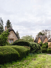 Cotswold Cottages In The Sleepy Village Of Great Tew, Oxfordshire