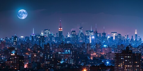 Obraz premium city at night
