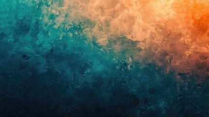 A colorful background with blue and orange tones