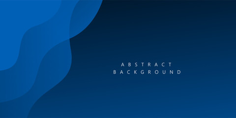 Blue wave overlap abstract background for corporate concept, template, poster, brochure, website, flyer design. Vector illustration