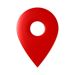 A red location pin, location icon, Location Pin icon, Location, 3d
