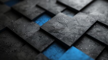 Black and blue color abstract background design with modern minimalist style