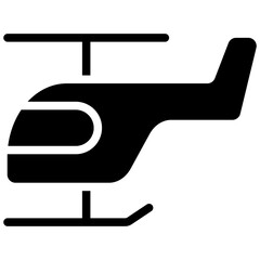 helicopter solid icon