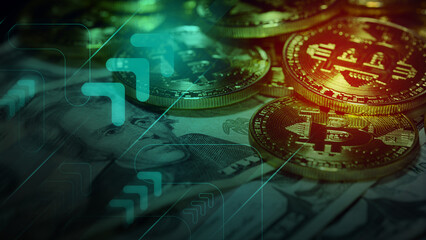Rising Cryptocurrency Trends: Bitcoin and Dollar Design