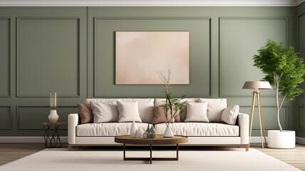 modern creative living room interior design backdrop ideas concept house beautiful background elevation of sofa with decorative photo paint frame full wall background.