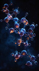Obraz premium chemical structure of sodium nitrite, highlighting its role as a versatile compound used in various applications such as a food additive (E250) and in pharmaceuticals