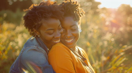 Portrait of happy young gay couple in love while they hug Stock Photo photography