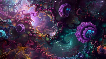 Mushrooms and Music: Synthesizer Trip into Psychedelic Fractal Exploration