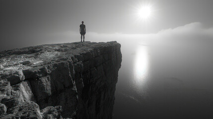 Obraz premium Bravery Unleashed: Confronting Fears with Confidence and Courage