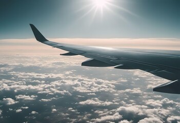 Fototapeta premium view from airplane window