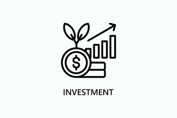 Investment Vector Icon Or Logo Illustration