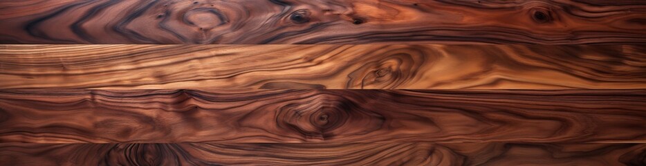 Fototapeta premium High-quality image featuring three horizontal wooden planks with distinctive dark grain patterns, ideal for backgrounds or as a natural element in design and architecture projects