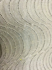 Grey cotton self texture Hakoba lace fabric 