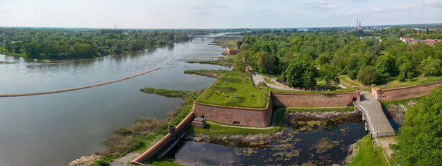 Kostrzyn nad Odra Fortress on the Odra River in western Poland
