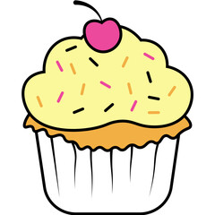 Cute Cake Illustration