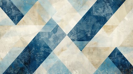 Geometry texture repeat creative modern pattern geometric grunge blue and beige white background