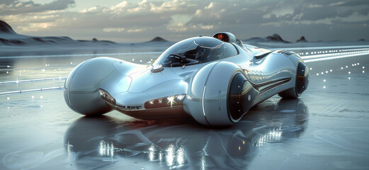 Body Design The vehicle will feature a futuristic and stylish body design. Combining shiny metallic...