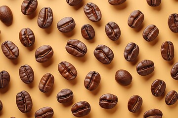 Coffee grains background. Coffee bean