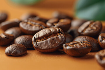 Coffee grains background. Coffee bean