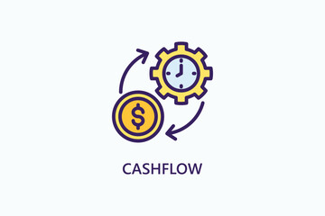 Cashflow Vector Icon Or Logo Illustration