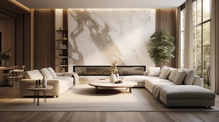 Modern Interior Design Background. Contemporary Living Room.