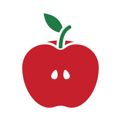 apple fruit icon vector design