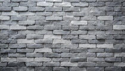 Fototapeta premium Classic gray and brown brick wall texture for background. 