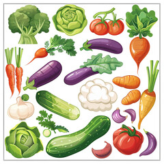 Vegetable Clipart Collection