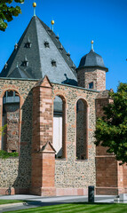 Die Wallonisch-Niederländische Kirche an der Französischen Allee in Hanau, Hessen, Deutschland,...