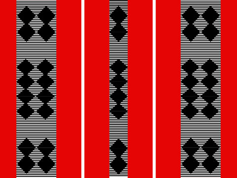 Illustration of the Traditional Weaved Igorot Costume. Philippines Tribal Ethnic Group Seamless Pattern