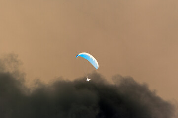 paraglider in the sky, åre,sweden,sverige