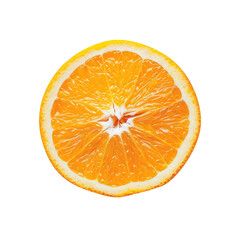 Sliced or Half of orange isolated on transparent background. Realistic vector illustration for design.