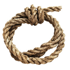 Rope element_hyperrealistic_hyper detailed_isolated on transparent background