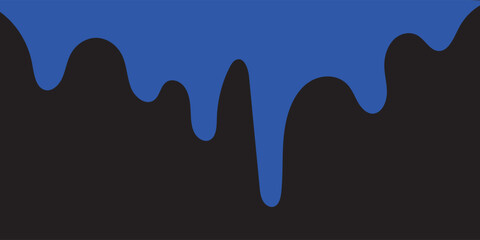 Paint dripping. Dripping liquid. Paint flows. Current paint, stains. Current drops. Current inks. Vector illustration.