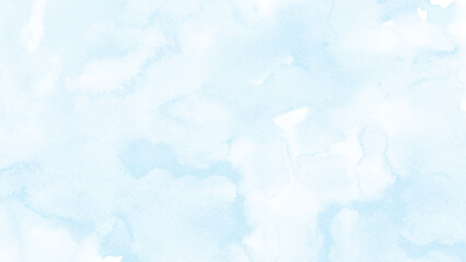Abstract light blue watercolor stain for background
