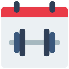 Gym Time Calendar Icon
